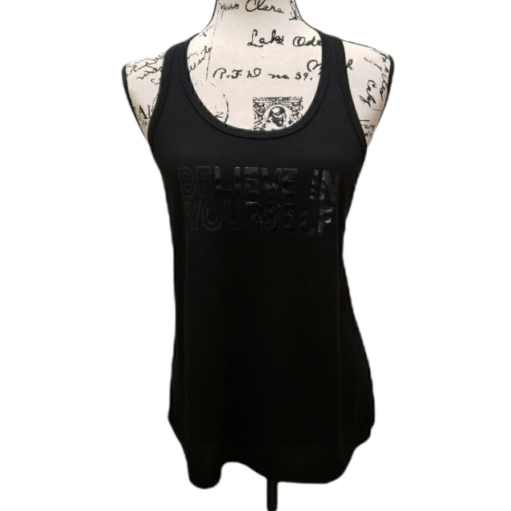 "Believe in Yourself" graphic athletic tank